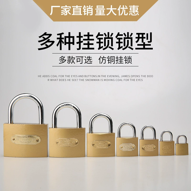 Copper waterproof lock, small bag, anti-theft