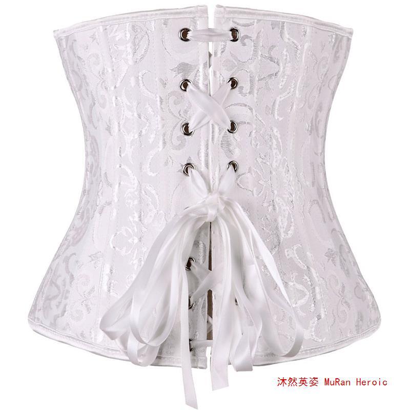 Lace Palace Steel Bone Waist Band White Outer Wear Body Shaping Waist Seal Women's Belly Belt Thin Body Postpartum Fashion