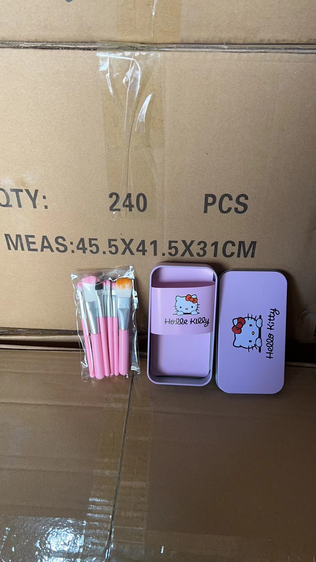 7 cepillo de caja de hierro cepillo de sombra de ojos cepillo de caja de hierro fábrica de maquillaje venta directa de gran cantidad de maquillaje limpio al año todo