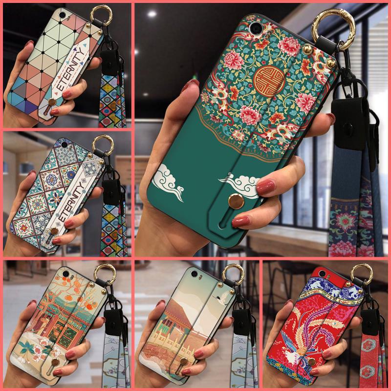 Suitable for Xiaomi phone case silicone retro texture luxury dustproof creative soft case new simple lanyard wrist strap
