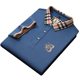 Runenbao Luo spring/summer new men's short-sleeved T-shirt polo shirt lapel ten thousand Needle Embroidery middle-aged men's T-shirt top