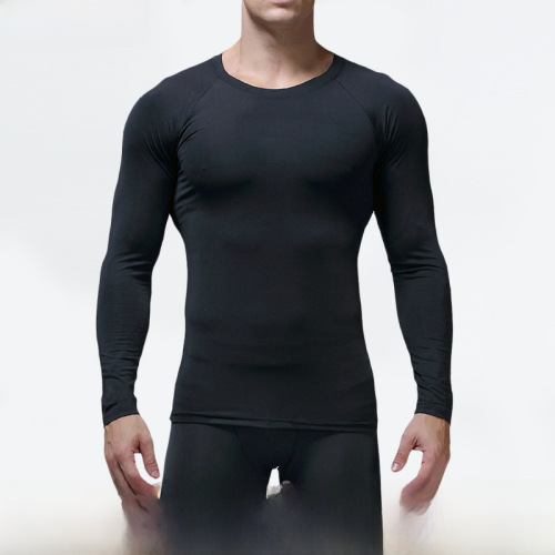 Autumn and Winter Training Sports Basketball Sport Tight Compression Clothing Men's Outdoor Running Fitness Quick-Drying Long-Sleeved