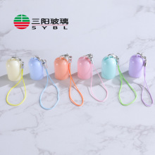 3ml5ml10ml滚珠瓶彩色圆顶盖配吊绳试用装小样瓶便携走珠瓶