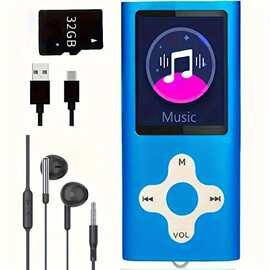 4代经典插卡mp41.8高清视频mp4mp3播放器电子书学生随身听mp3usb