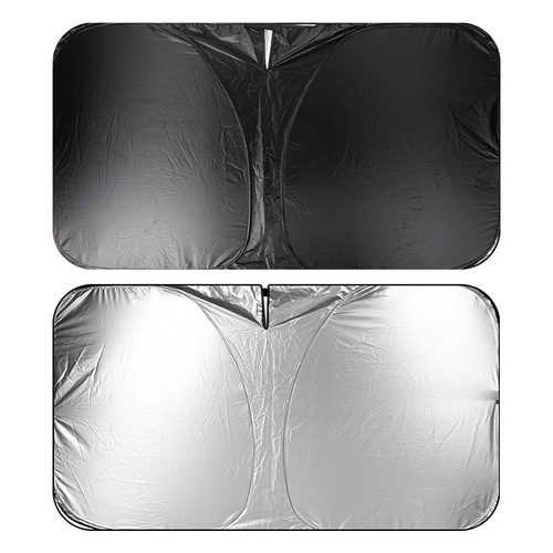 Car sunshade car front window glass sun protection and heat insulation titanium silver blackout sunshade summer car sunshade