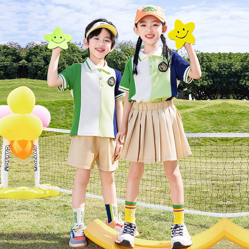幼儿园园服夏季班服学院两件套小学生年级运动会班服61校服批发