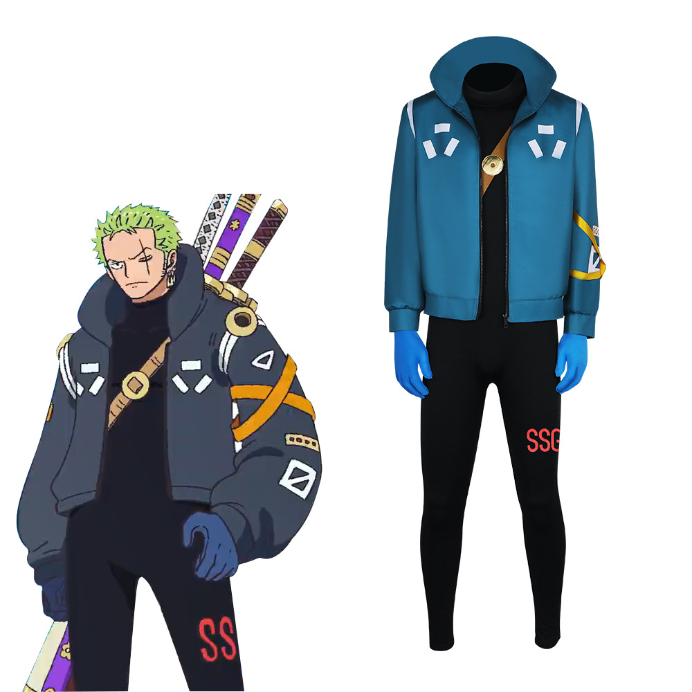 新番動漫海賊王蛋頭島篇cos路飛索隆未來之島cosplay萬聖節扮演服