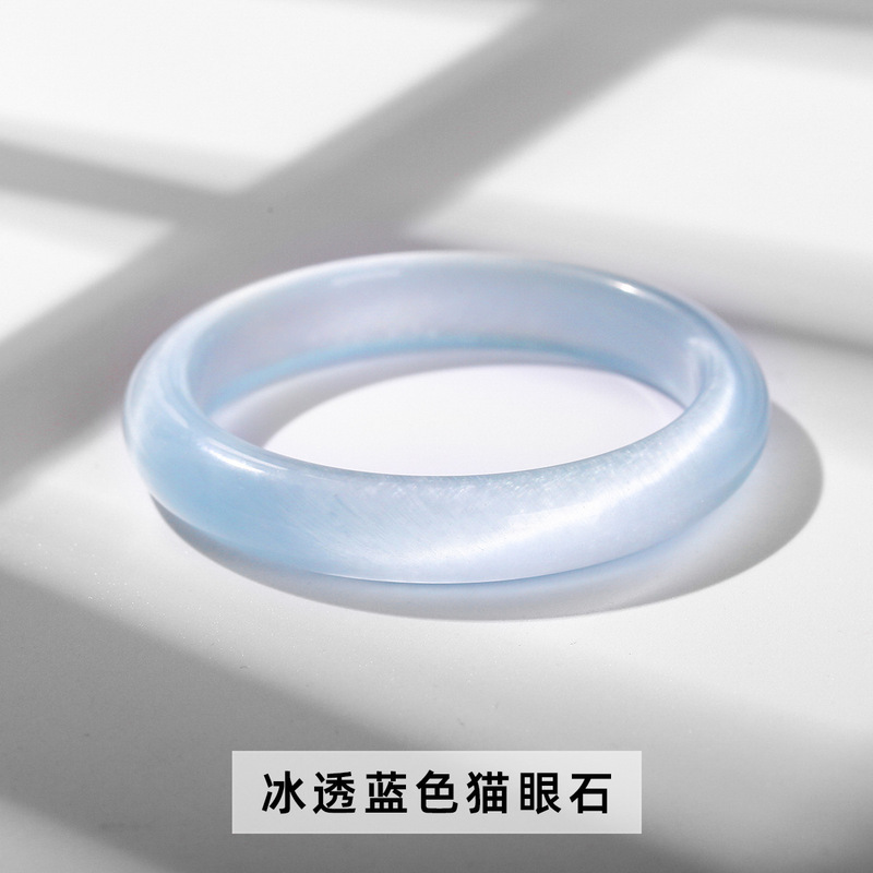晶东珠宝白色猫眼石猫眼新款白月光小众感白手镯时尚饰品效应明显|undefined