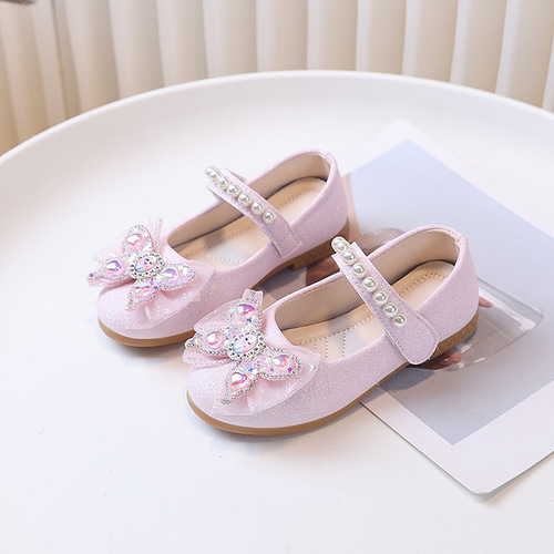 Children's leather shoes, girls 'princess shoes, spring and autumn new style, little girl's soft-sole performance shoes, non-slip single-layer shoes, baby