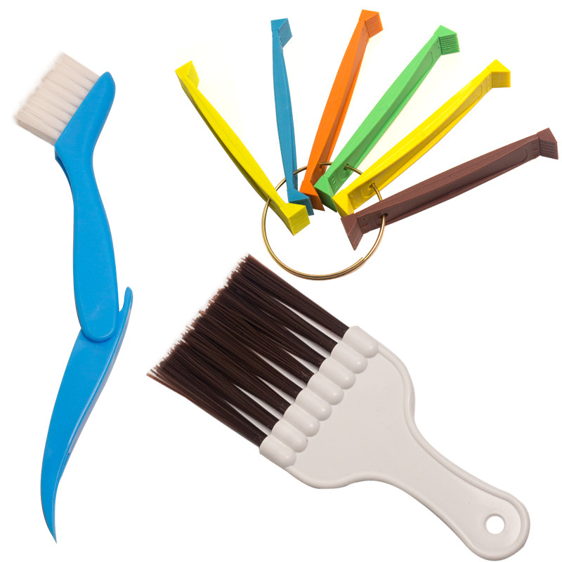 彩色翅片梳空调外机间隙清理工具蓝折叠刷汽车散热器清洁除尘套装