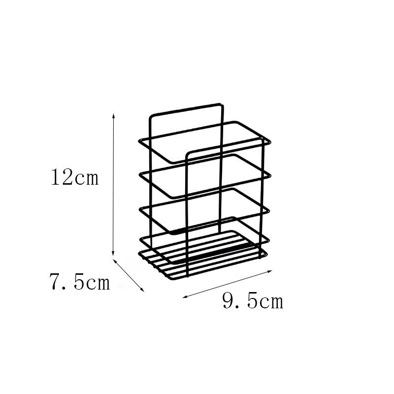 Estante de almacenamiento para baño, organizador de pared sin taladros para jabón y artículos de aseo.