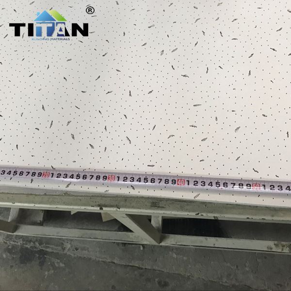 Tablero absorbente de sonido de lana mineral de techo de exportación, retardante de llama, a prueba de humedad, material de aislamiento acústico, tablero absorbente de sonido de lana mineral de techo