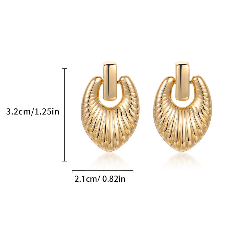european-and-american-style-cross-border-hot-selling-niche-irregular-circle-earrings-light-luxury-retro-exaggerated-high-grade-copper-plated-gold-earrings