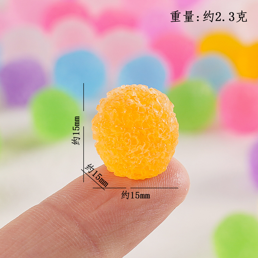 仿真糖果食玩砂糖球吵吵球手作球填充材料diy奶油胶手工头绳配件