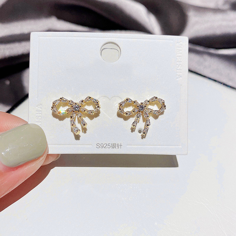 Boucles D&#39;oreilles Coréennes En Zircon display picture 9