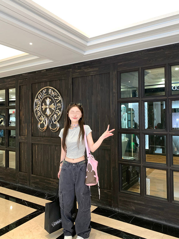 YUYUREAL 甜酷主义 美式高街复古水洗工装裤抽带直筒休闲裤|undefined