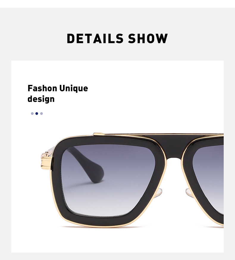 60g Weight Full Frame Glasses Structure Sunglasses Classification PC, UV400 Protection Lens Material Square Glasses Style Travel, Fishing Occasion Solid Color Pattern All Seasons Season Women's Gender Casual, Elegant, Lady Style Grey Color Casual Elegant Lady Solid Color PC UV400 Protection Square Full Frame Men's Sunglasses 15