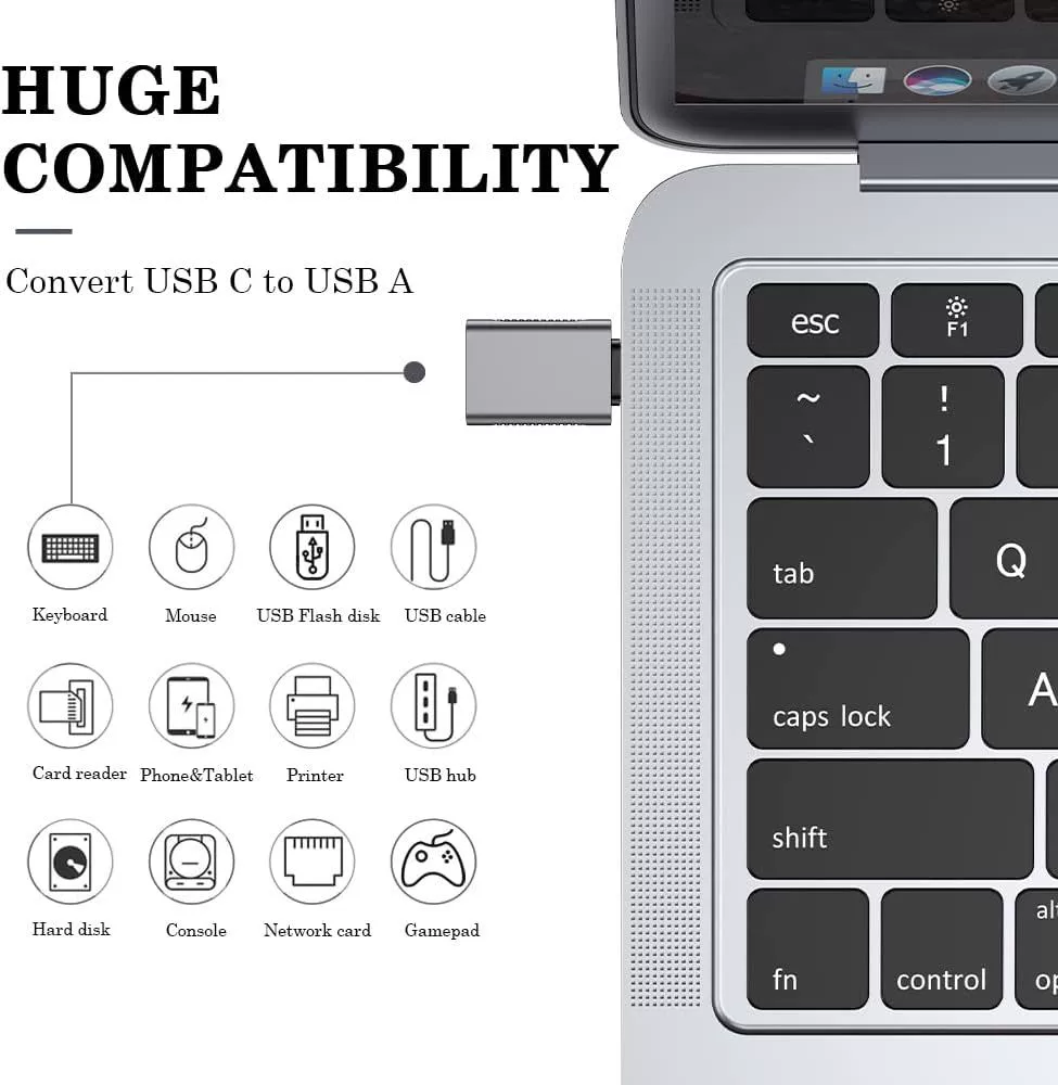 Адаптер USB-C на USB 10 Гбит/с (набор 3 шт.) USB-C (шт.) → USB-A
