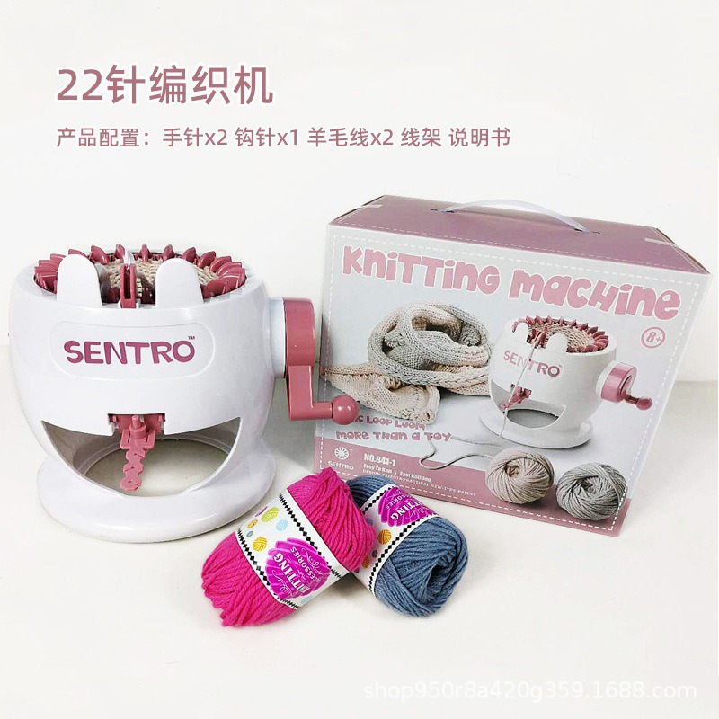 22 바늘 작은 흰 토끼 편직기