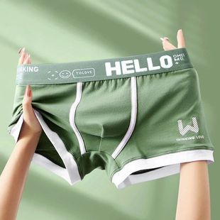 2024 Men's Underwear Cotton Underwear Letter Waistband Comfort