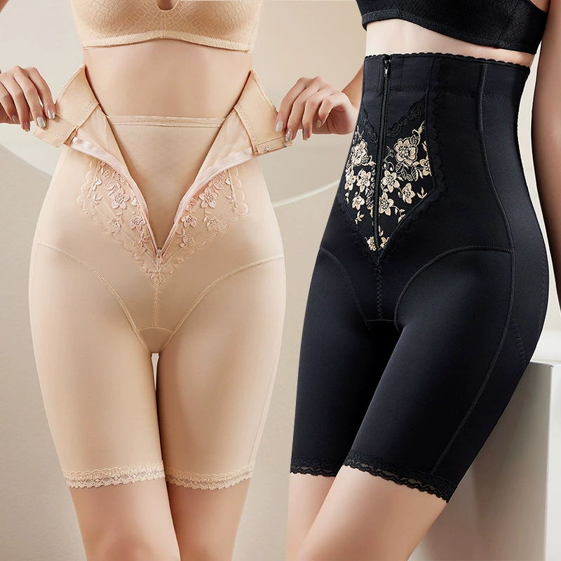 Postpartum underwear for hips shape correction, safe overall full-body, slimming leggings, brace, waist belt for weight loss, trousers, with embroidery