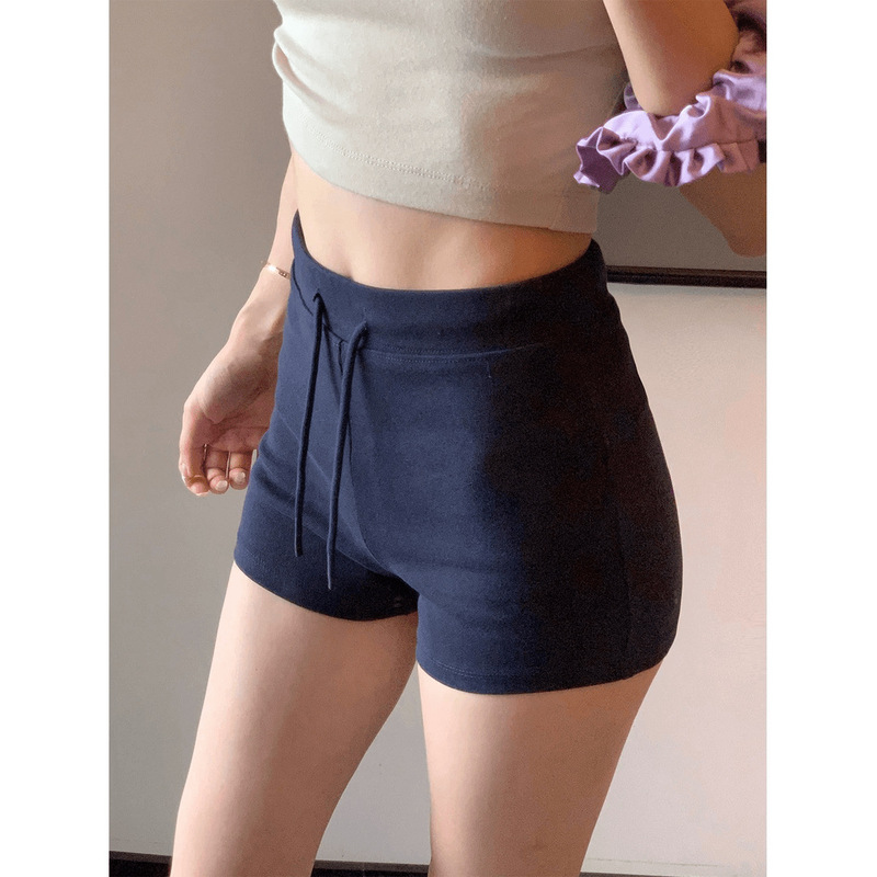 American-style sexy sports shorts for women, summer tight elastic hot pants, plus size, hip-hugging, suitable for cycling, sports, fitness, and yoga American-style sexy sports shorts for women, summer tight elastic hot pants, plus size, hip-hugging, suitable for cycling, sports, fitness, and yoga