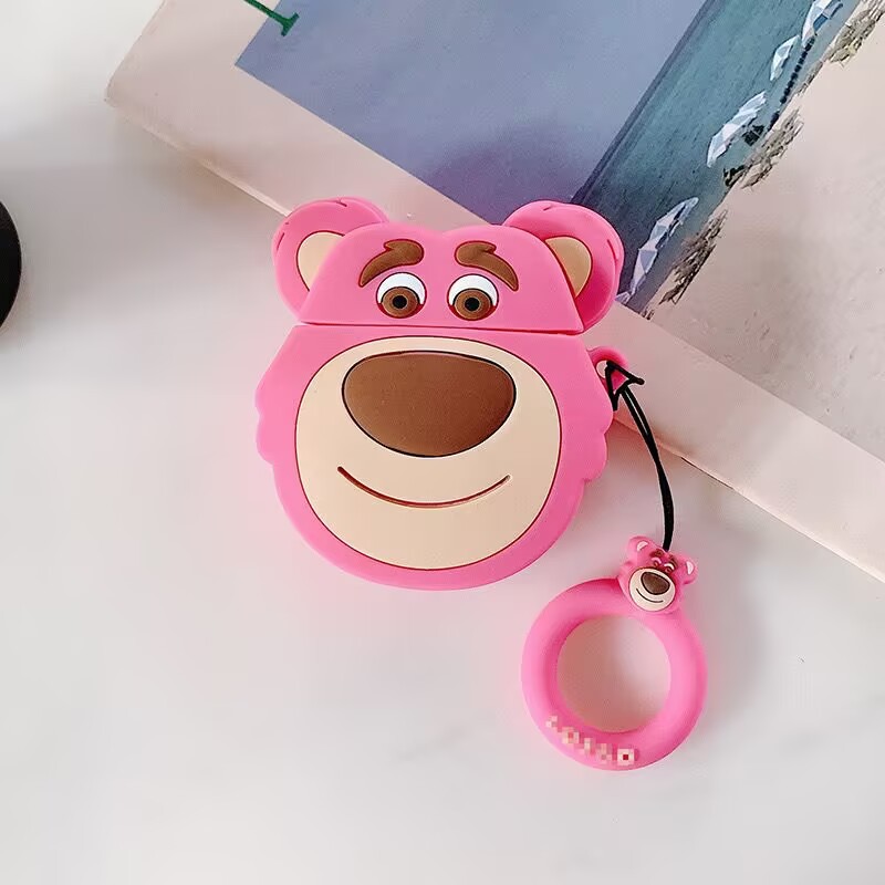 Fundas protectoras con diseño de dibujos animados para Apple AirPods 4, compatibles con auriculares de las generaciones pro1/2/3/4.