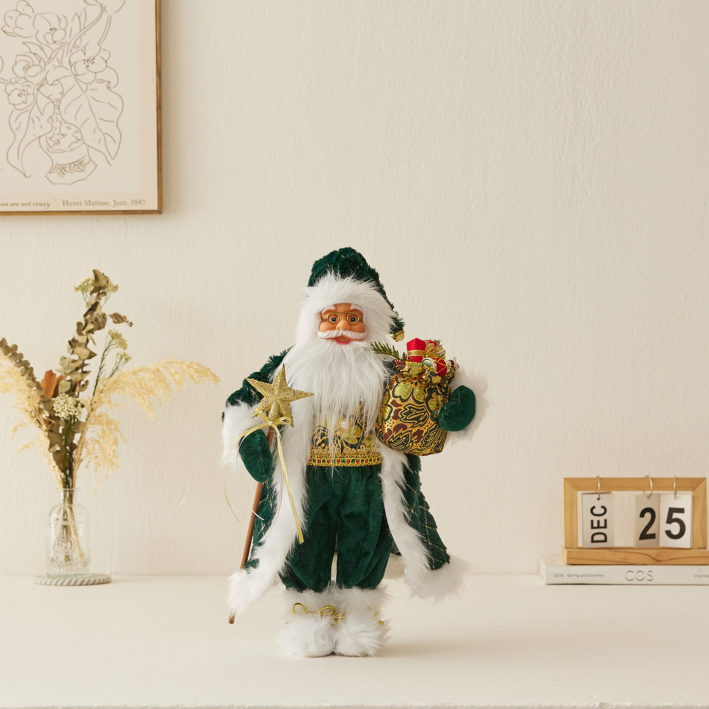 Kerstman pop decoratie voor kerstboom en raamversiering_voghion.com