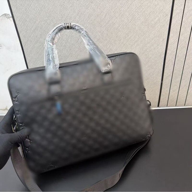 Gucci men's briefcase, wear-resistant PVC briefcase, laptop bag 15inch large-capacity laptop bag, cross-border Gucci men's briefcase, wear-resistant PVC briefcase, laptop bag 15inch large-capacity laptop bag, cross-border