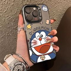 ドラえもん Apple 16PROMAX 携帯電話ケース iPhone15 カラーシルバー 14 ハードシェル 13 楽しい 12 新しいスタイル