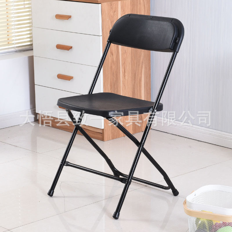 강화 전시 의자 블랙