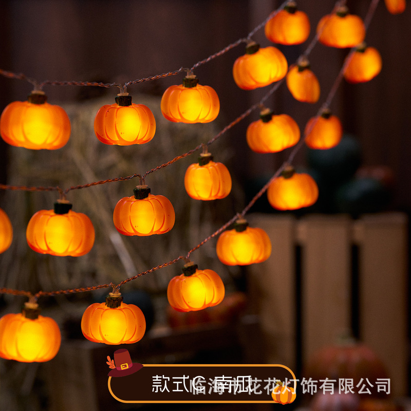 感謝祭のカエデの葉の装飾ライト LED ストリングライトペンダントカボチャランタン雰囲気ライトホリデーライトストリングライト|undefined