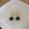 South Korean goods, fashionable universal earrings, silver 925 sample, internet celebrity, simple and elegant design