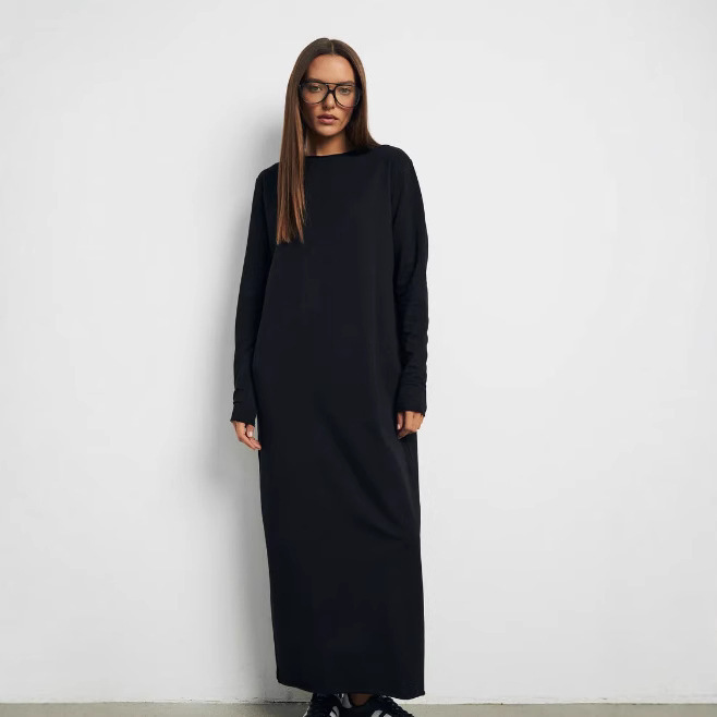 Трикотажное платье миди long plus size dress Трикотажное платье миди long plus size dress