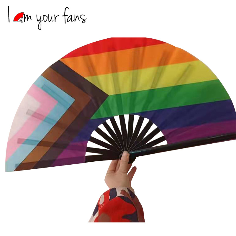 Fan de kung fu personalizado Fan de bambú Fan de baile Fan de Tai Chi Fan Fan Rojo Fabricado a mano Color Oxford