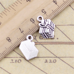 Ancient Silver Gift Box DIY Jewelry Accessories Pendant Charm Necklace Bracelet Pendant