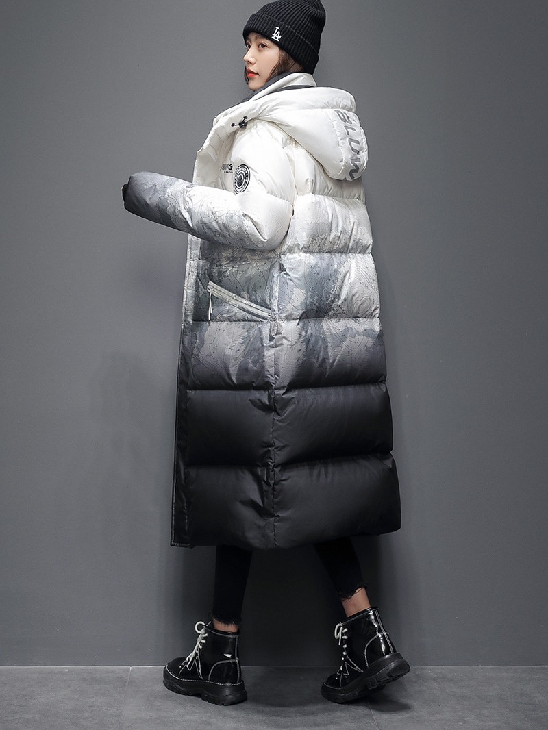 Chaqueta de la pareja de invierno para hombre nueva chaqueta de pato blanco de longitud media 90 abajo para hombre (inspección de calidad)