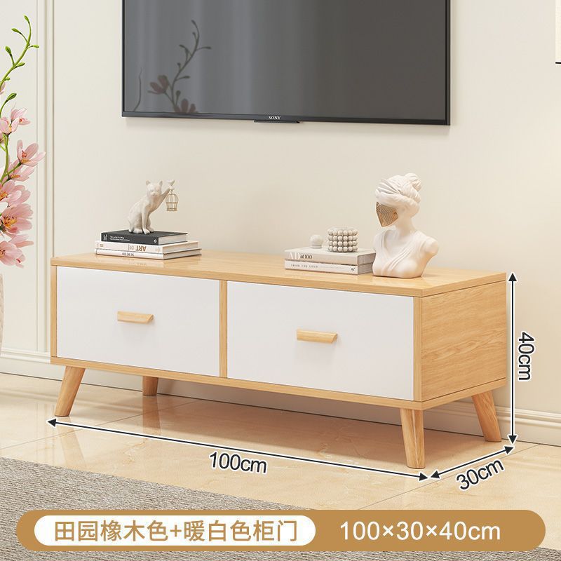 Gabinete de televisión nórdico pequeño tipo de casa sala de estar ligera lujoso moderno simple gabinete de piso de alquiler de casa puede retráctil gabinete de televisión