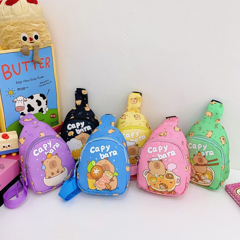 Bolsos para niños lindos bolsos de pecho para niñas al aire libre versátiles bolsos de cambio para niños bolsos de caricatura para chicas