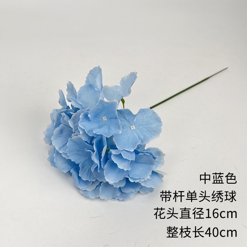 Flor azul cielo flor de bodas flor de seda flor de bodas flor de decoración de flor de vestíbulo flor de techo suave