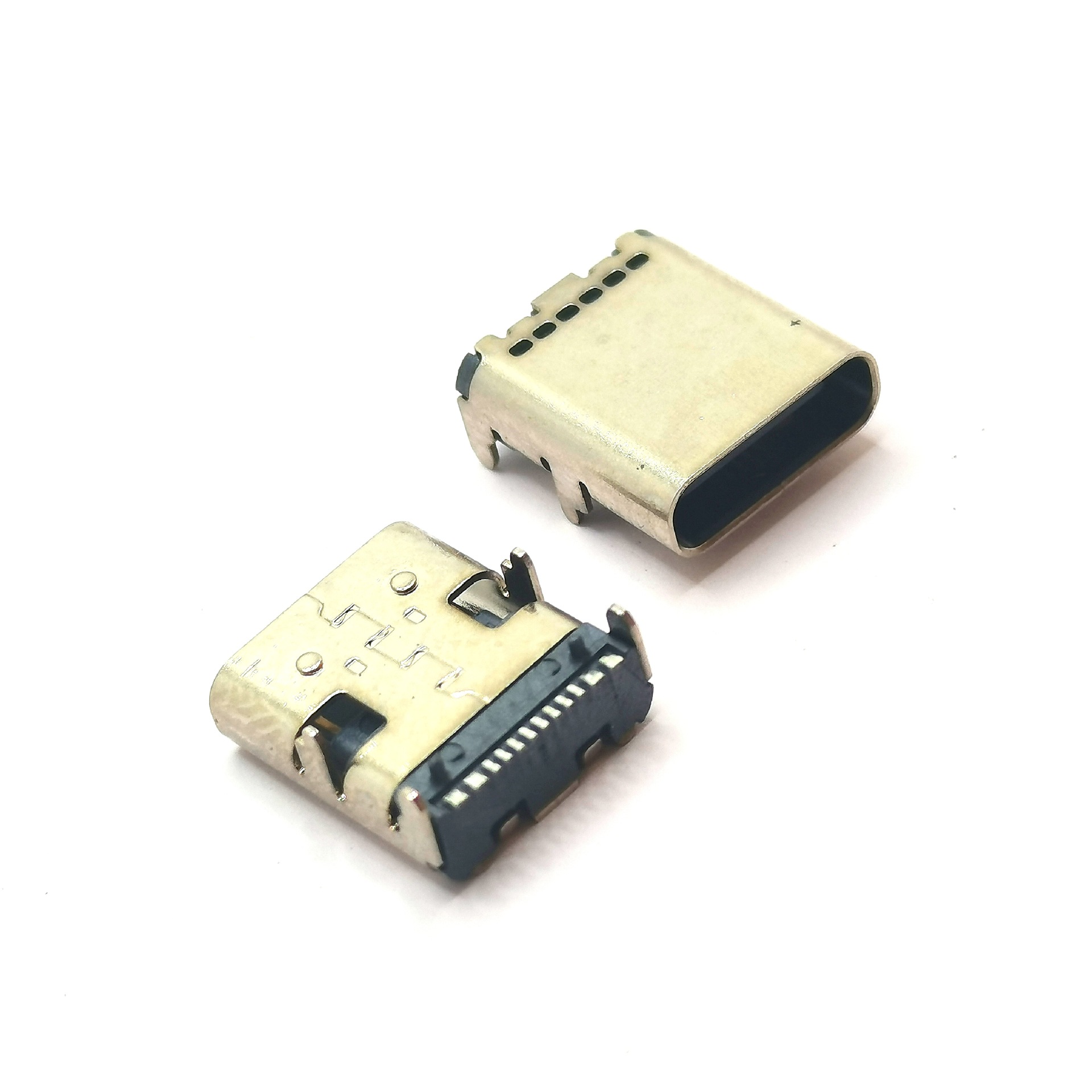 3.1TYPE-C16P母座卧式加长DIP短体10.0/905/11.7/12.2MM四脚插板