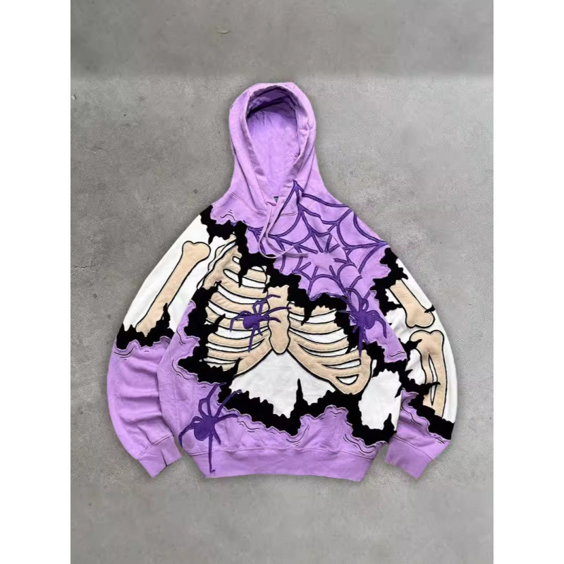 2025 New Skull Skeleton 3D Printed Sweatshirt Boys Trendy Brand Pullover Hoodie