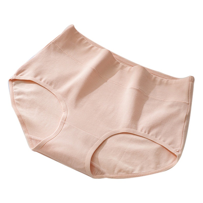 40 ropa interior de algodón fábrica de las mujeres al por mayor simple y cómodo levantamiento de cadera vientre contratación ropa interior de cintura alta algodón chica calzoncillos
