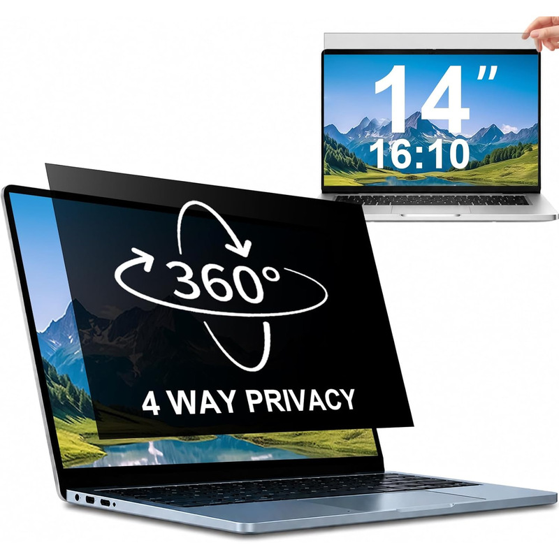 360 ° Computer Privacy Screen Protector 14inch Anti-Peeping Film on All Sides 15.6inch Anti-Blue Light Anti-Glare 16-Inch Screen Film 360 ° Computer Privacy Screen Protector 14inch Anti-Peeping Film on All Sides 15.6inch Anti-Blue Light Anti-Glare 16-Inch Screen Film
