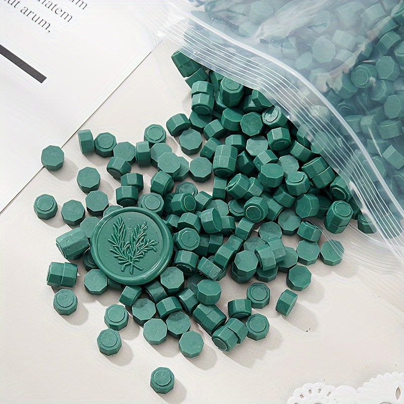 Cera de pintura al fuego, juego completo de sellos de pintura al fuego, octogonal, transparente, colorido, bolsa de colores mezclados, cera, venta al por mayor barata