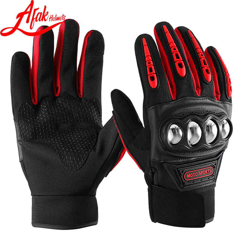 Four Seasons Racing Knight protector de la motocicleta guantes de montar caliente pantalla táctil resistente a la caída a prueba de viento unisex al por mayor