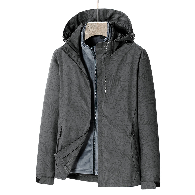 Men's Clothing detachable jacket, women's breathable outdoor warm windproof and waterproof mountaineering clothing_voghion.com