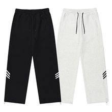 UNBDNS重磅美式运动休闲裤男女款秋冬新款潮牌宽松直筒卫裤运动裤