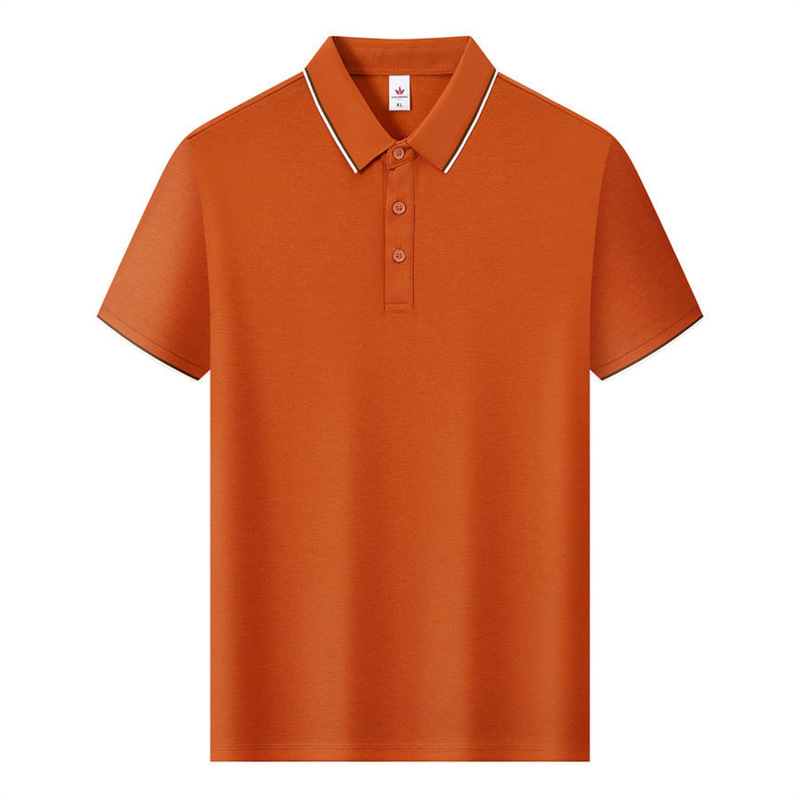 Camiseta de polo de algodón Laisai personalizada camiseta de equipo corporativo transpirable hombre y mujer de color combinado collar de manga corta