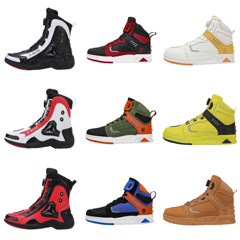 Four Seasons Explosions Men's and Women's Motorcycle Outdoor Leisure Riding Shoes Motorcycle Waterproof Commuter Boots Off-road Rally Motorcycle Shoes